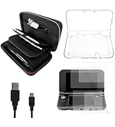 JDGPOKOO 5 in 1 Accessories Kit for New Nintendo 3DS XL/LL 2015, Carrying Case for New 3DS XL/LL,...
