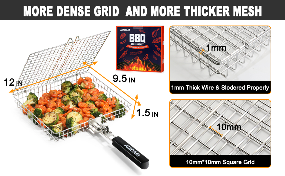 MORE DENSE GRID AND MORE THICKER MESH