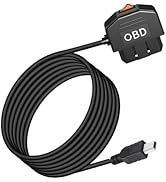 MISYNLON OBD Power Cable for Dash Camera, OBD2 to Mini USB Power Adapter Hardwire Charger Cord,12...