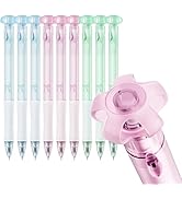 Hiacry 9 Pcs Flower Gel Pens, Black Ink 0.7mm Fine Point, Aesthetic Cute Flower Design, Quick Dry...