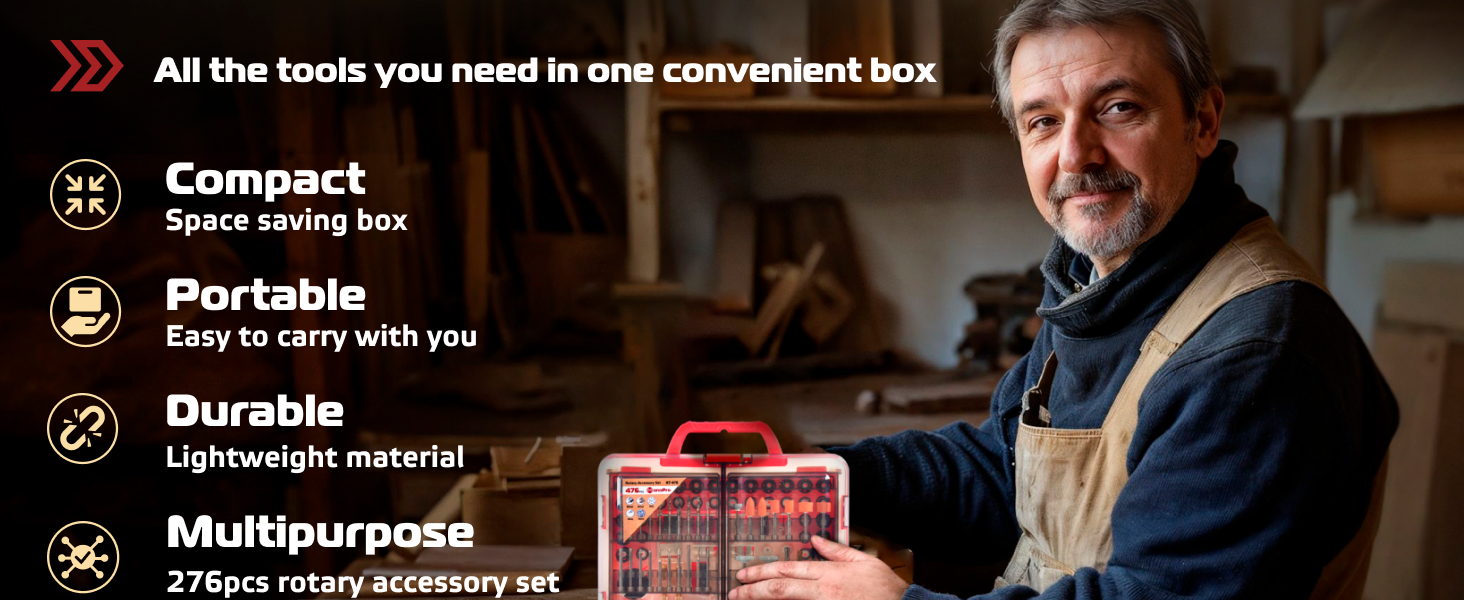 rotary tool accessories set