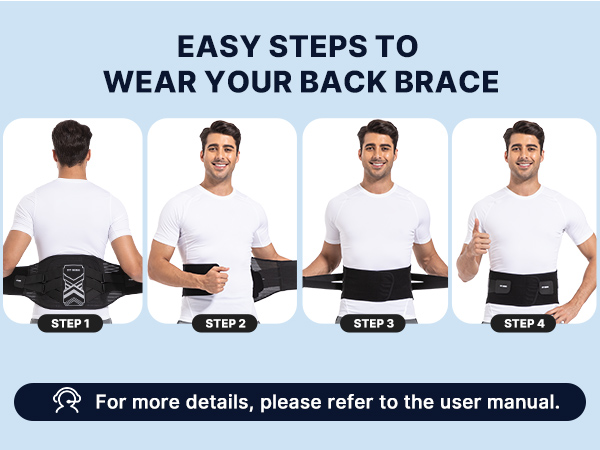 Easy steps to wear your back brace