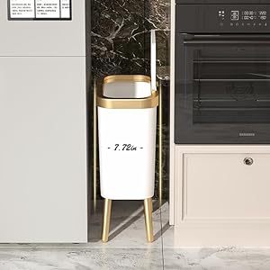 bathroom trash can with lid