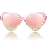 FEISEDY Polarized Heart Shaped Sunglasses Oversized Vintage Fashion Love Eyeglasses for Women UV4...