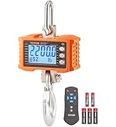 VEVOR Digital Crane Scale, 2200 lbs/1000 kg, Industrial Heavy Duty Hanging Scale with Remote Cont...