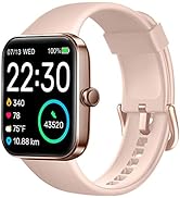SKG Smart Watch for Women, Fitness Tracker with 5ATM Swimming Waterproof, Sleep Monitor, 1.7'' To...