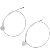 DPWOUM 2Pcs White Aerosol Nozzle 360 Degrees Extension Hose for Male Stem Spray Cans 4.5mm Extens...