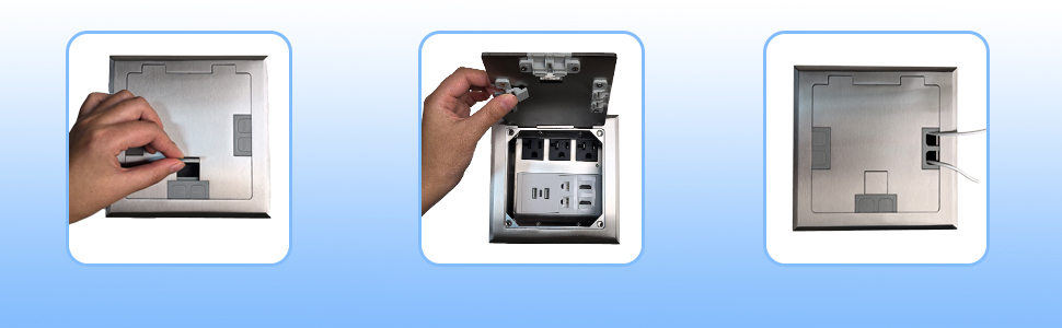 floor outlet cover plate