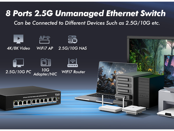 8-Port 2.5G PoE+ Switch