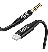 REIIE 3.5mm Lightning to Audio Cable Adapter,Apple MFi Certified iPhone Stereo Cord for Car/Headp...