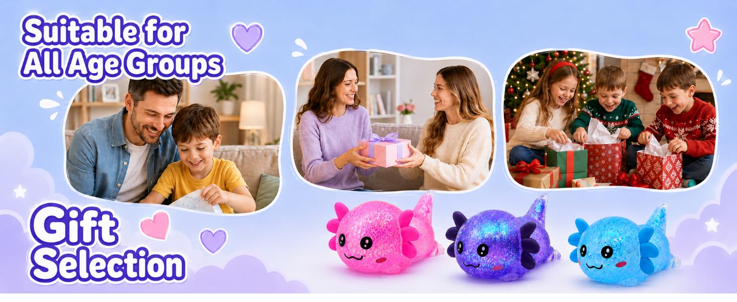 Axolotl Squishy Toy