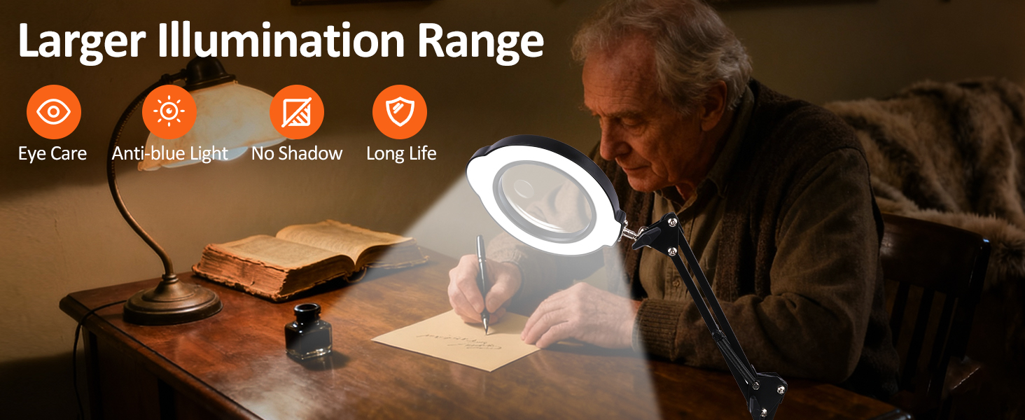 Magnifying Glass with Light – Real Glass Lens