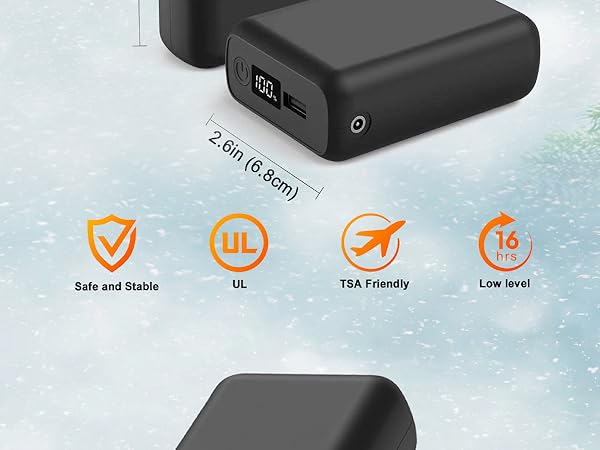 20000mah power bank heated vest battery pack