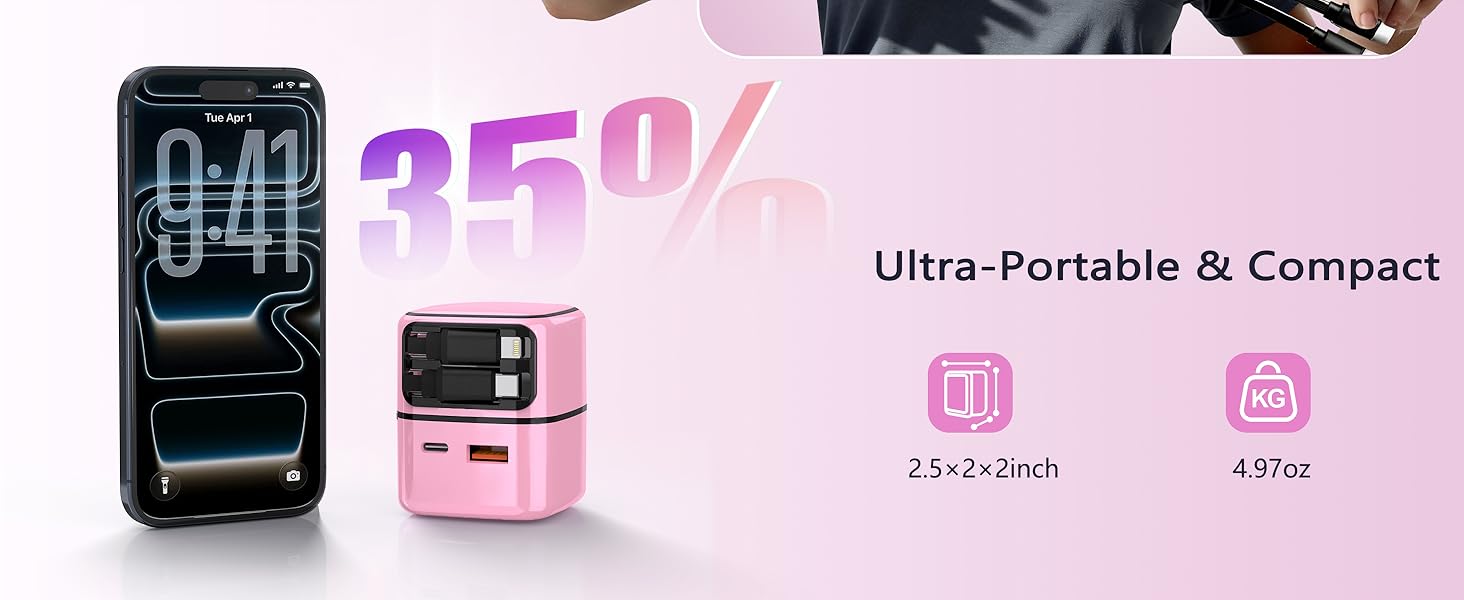 retractable charging cable