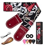 AARVI Guitar Strap Set for Bass/Electric/Acoustic Guitars Durable Multi-Purpose Music Accessory