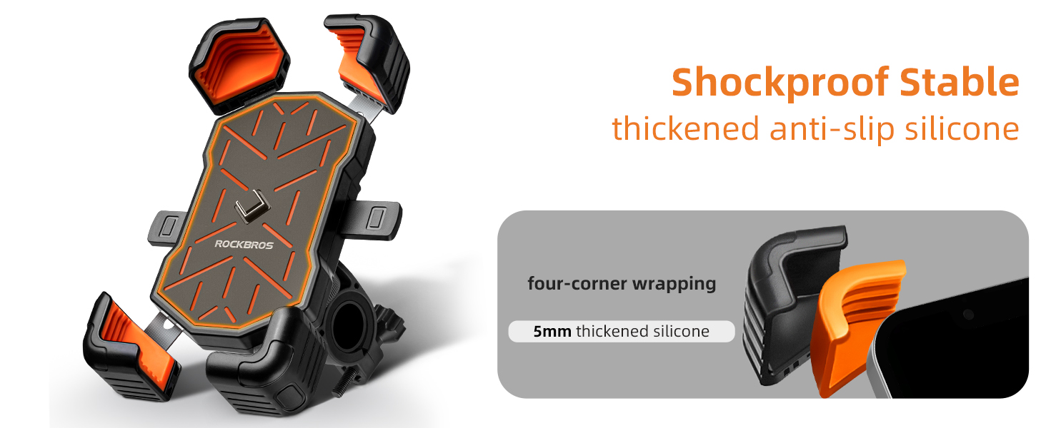 ROCKBROS Motorcycle Bike Phone Holder Mount