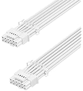 Fasgear 16pin GPU Power Cable - 70cm PCI-e 5.0 12VHPWR 600W 12+4 Male to Male 12V-2x6 PSU Sleeved...