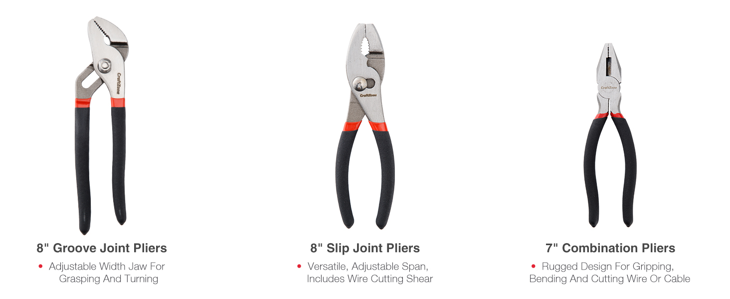 7PC Pliers and Wrench Set