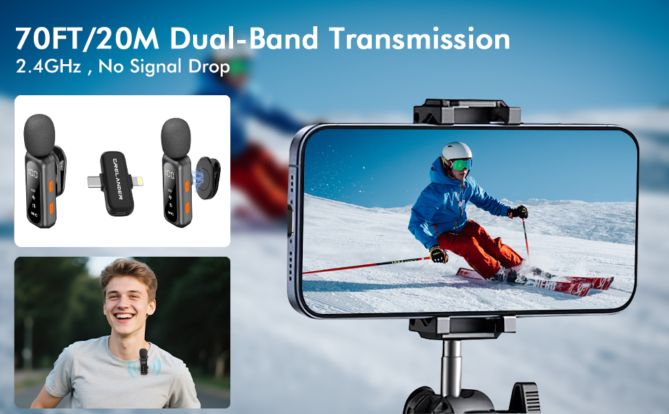 Mini Wireless Lavalier Microphone