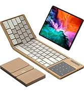 Nillkin Foldable Bluetooth Keyboard with Touchpad &amp; Number Pad, Portable Bluetooth Keyboard with ...
