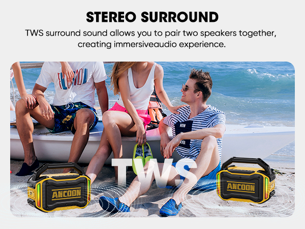 dual pairing bluetooth speakers