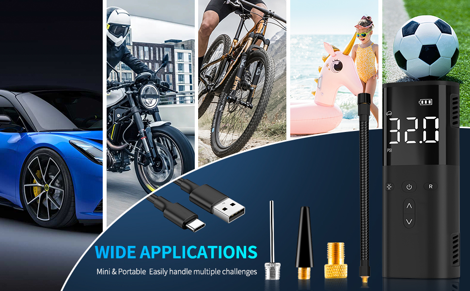 small air compressor, portable air pump