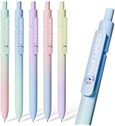 Four Candies Gel Pens, 5 Pcs 0.7mm Quick Dry Black Ink Pen Fine Point Smooth Writing Unique Pen, ...