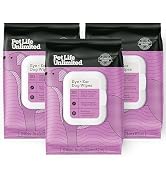 Pet Life Unlimited Dog Eye &amp; Ear Wipes, 30 Count, Hypoallergenic, Fragrance-Free, Plant-Based Cle...