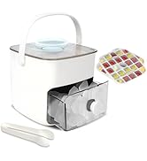 Ice Cube Tray with Lid &amp; Bin Ice Maker for Freezer Ice Trays Ice Container- Ice Molds for Whiskey...