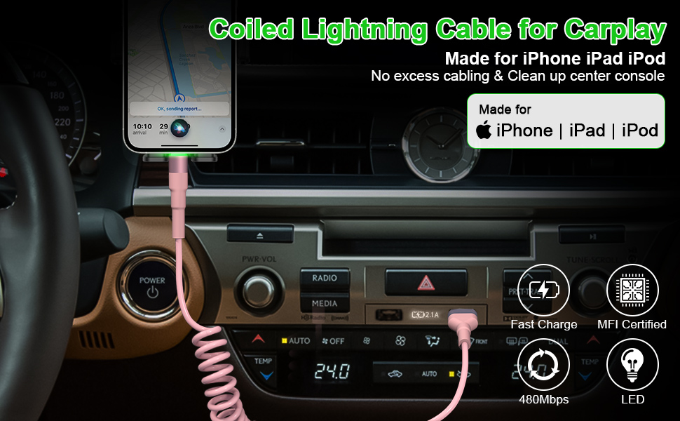 iphone charger cable for car