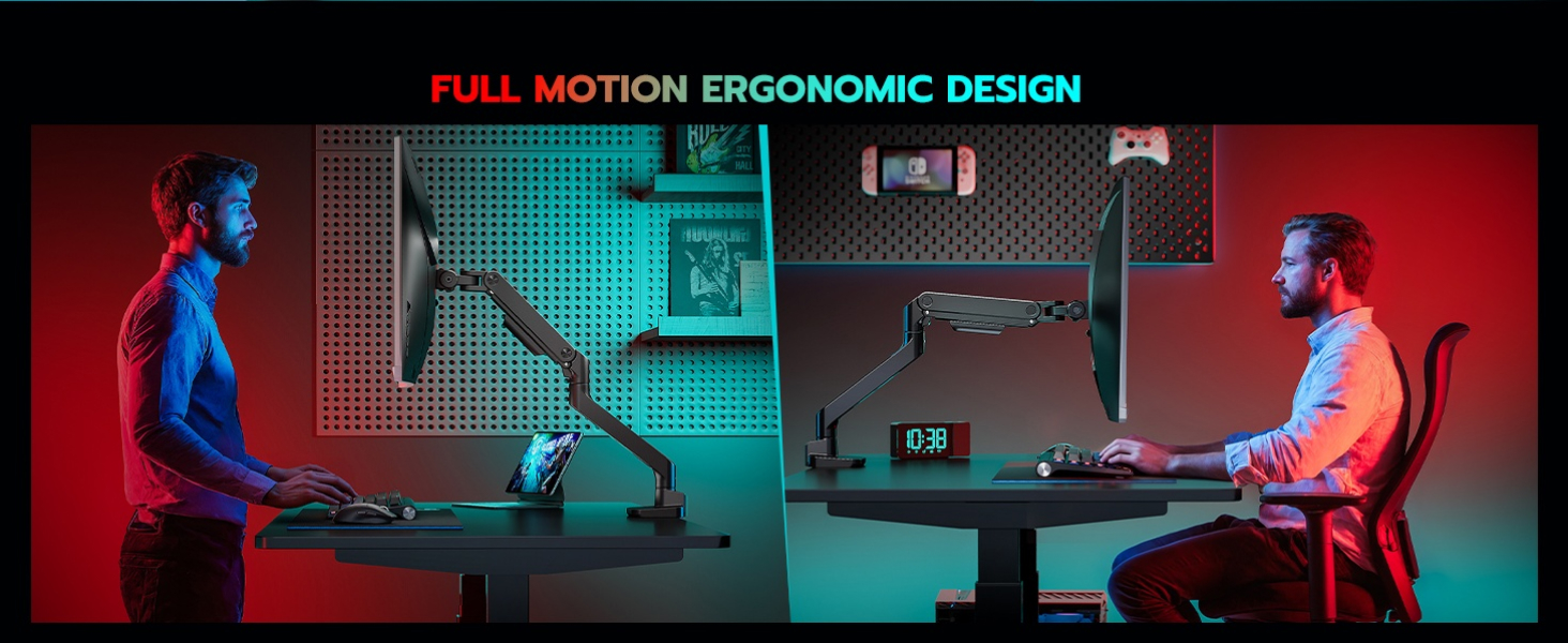 heavy duty monitor arm