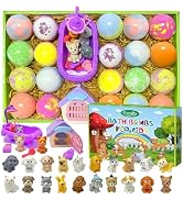 Bath Bombs for Kids with Surprise Inside, 20 Pack Kids Bath Bombs with Puppy Dolls Inside, Safe H...