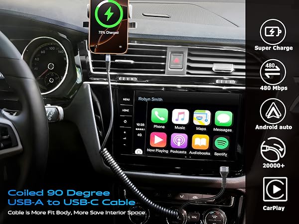 90 degree usb c cable