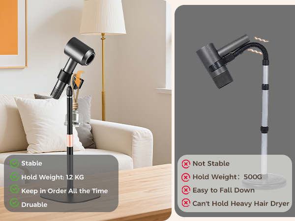 blow dryer stand holder