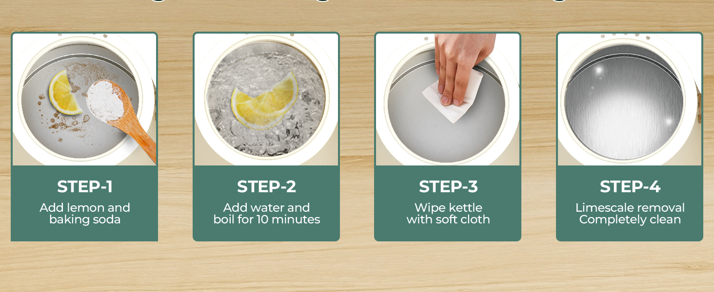 How to Clean the Electric Kettle Gooseneck