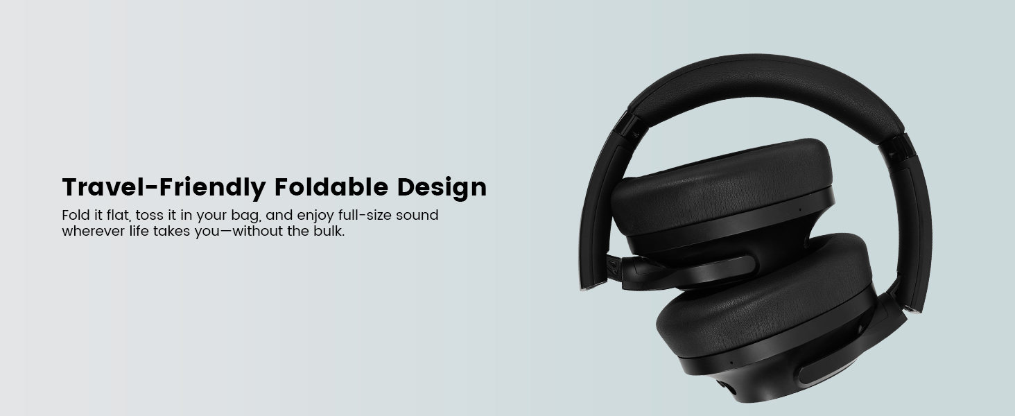 1Mii AI Y8+ Noise Cancelling Headphones Bluetooth 6.0