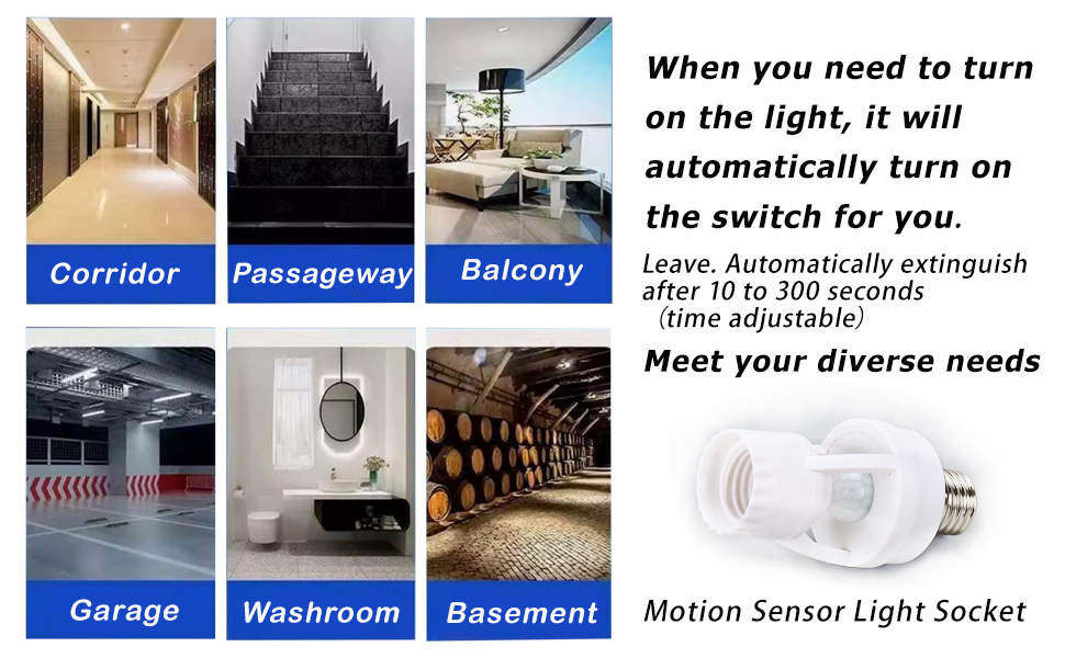 Motion Sensor Light Socket