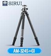 SIRUI Heavy-Duty Carbon Fiber Tripod, 59.8” Pro Tripod with Low Center of Gravity Ball Head, 44lb...