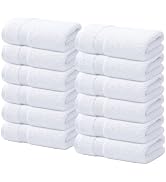 Infinitee Xclusives Luxury Wash Cloths for Showering [13x13] – 100% Cotton Washcloths [Pack of 12...