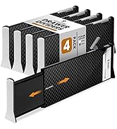 RAPTUROUS Deep Drawer Divider - 6 Inches High, Expands from 13.5-22 Inch, Adjustable Tall Divider...
