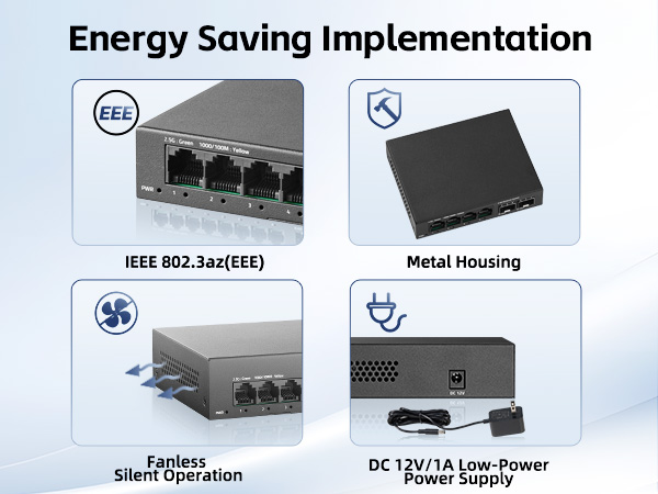 4-Port 2.5G Switch with 2-Port 10G SFP+