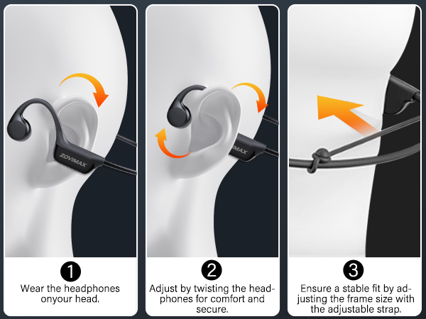 Bone Conduction Headphones Bluetooth 6.0 Earbuds
