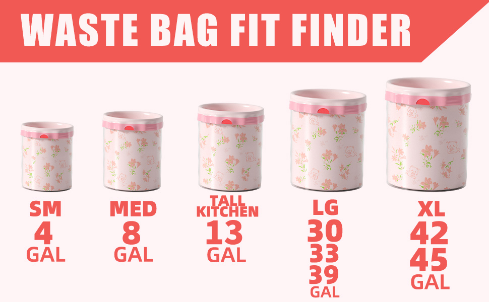 4 gallon trash bags
