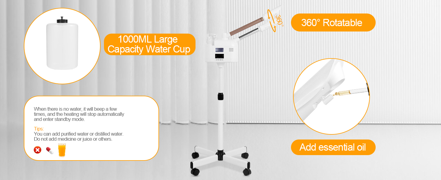 Professional 2 in 1 Facial Steamer