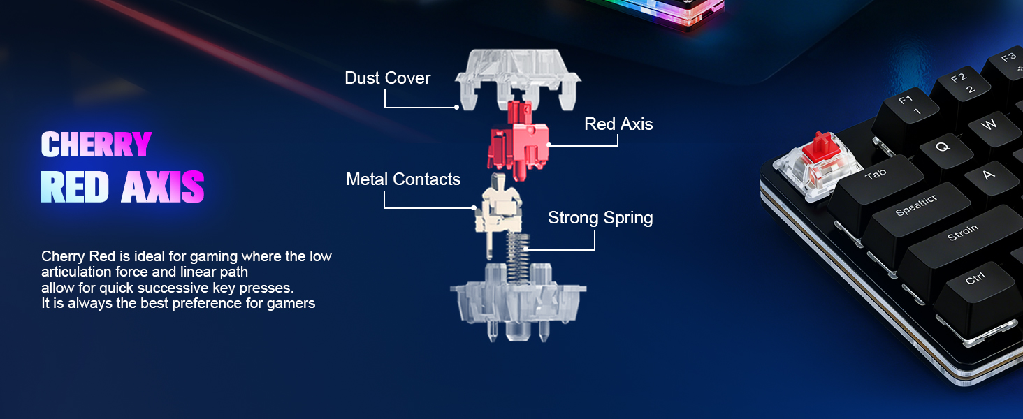 4 key mini mechanical programmable keypad keyboard cherry shaft OSU