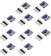 MELIFE 10pcs Female Micro USB to DIP 5-Pin Pinboard, 2.54mm Micro USB Type Interface Power Adapte...