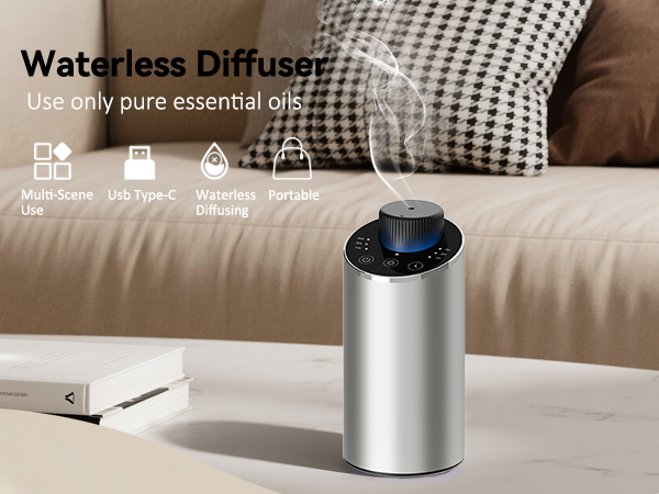 waterless diffuser essential oil scent aromatherapy sentiment portable mini freshener car home room