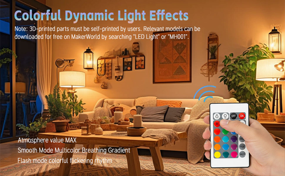 Relevant models can be downloaded for free on MakerWorld by searching &amp;#34;LED Light&amp;#34;or&amp;#34;MHOOT&amp;#34;