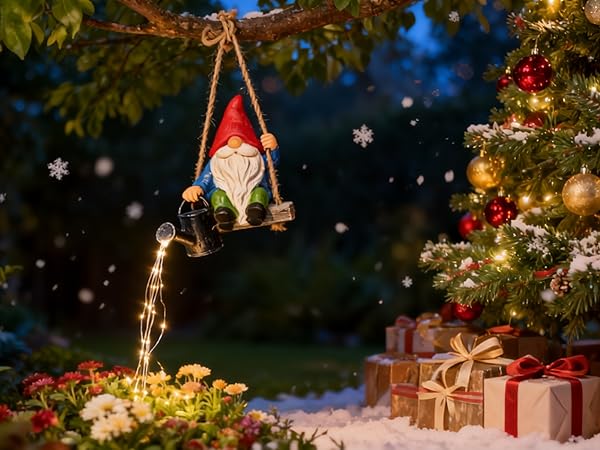 christmas watering can lights gift