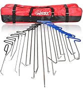 WHDZ Paintless Dent Repair Rods Tool 21Pcs Auto Body Paintless Dent Repair Tools Kit for Door Din...